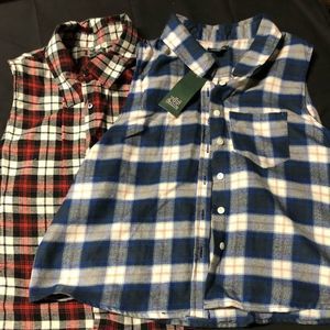NWOT Girls XXL 2 sleeveless tops